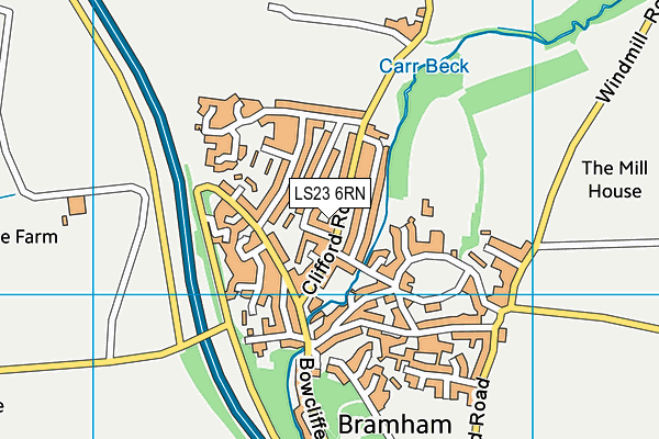 LS23 6RN map - OS VectorMap District (Ordnance Survey)