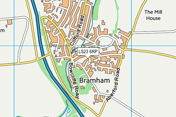 LS23 6RP map - OS VectorMap District (Ordnance Survey)