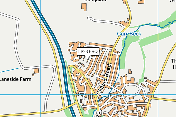LS23 6RQ map - OS VectorMap District (Ordnance Survey)