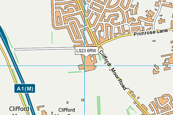 LS23 6RW map - OS VectorMap District (Ordnance Survey)