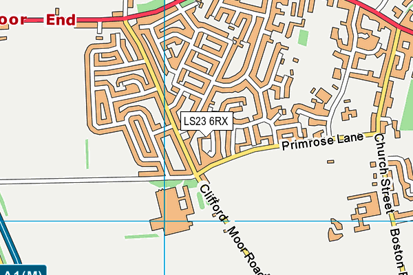 LS23 6RX map - OS VectorMap District (Ordnance Survey)
