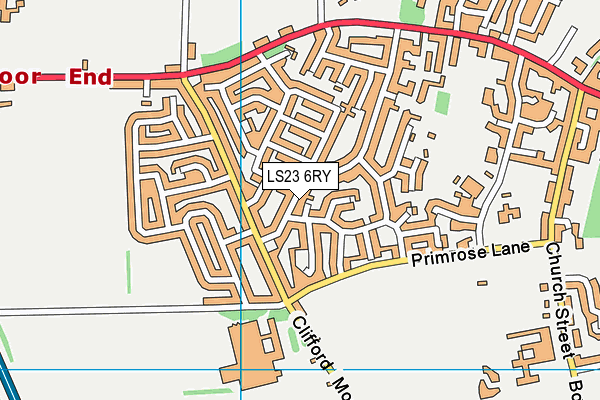 LS23 6RY map - OS VectorMap District (Ordnance Survey)