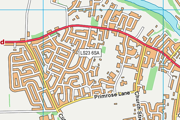 LS23 6SA map - OS VectorMap District (Ordnance Survey)