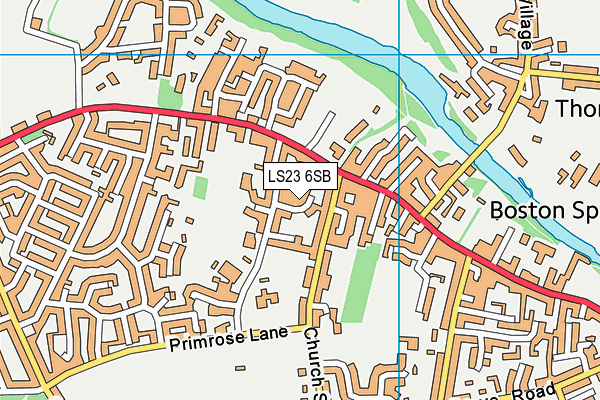 LS23 6SB map - OS VectorMap District (Ordnance Survey)