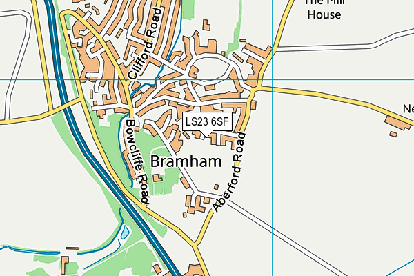 LS23 6SF map - OS VectorMap District (Ordnance Survey)