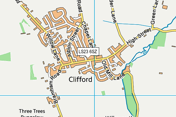 LS23 6SZ map - OS VectorMap District (Ordnance Survey)