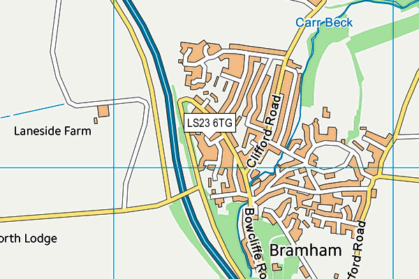 LS23 6TG map - OS VectorMap District (Ordnance Survey)