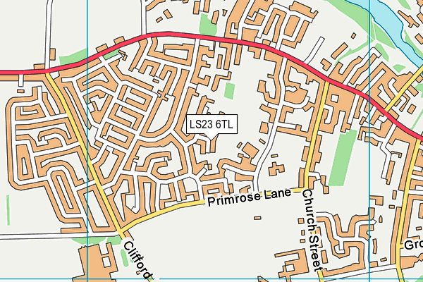LS23 6TL map - OS VectorMap District (Ordnance Survey)