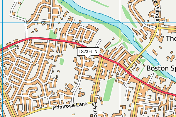 LS23 6TN map - OS VectorMap District (Ordnance Survey)