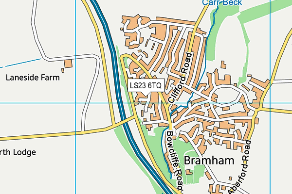 LS23 6TQ map - OS VectorMap District (Ordnance Survey)