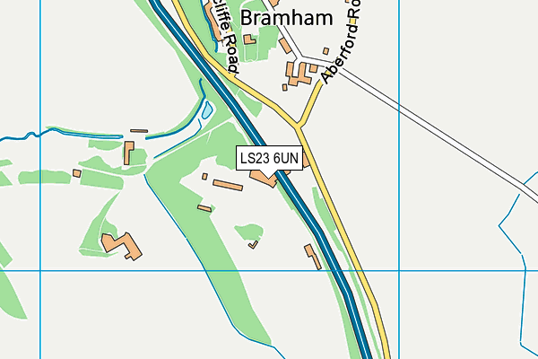 LS23 6UN map - OS VectorMap District (Ordnance Survey)