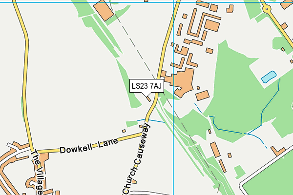 LS23 7AJ map - OS VectorMap District (Ordnance Survey)
