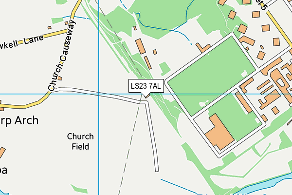 LS23 7AL map - OS VectorMap District (Ordnance Survey)