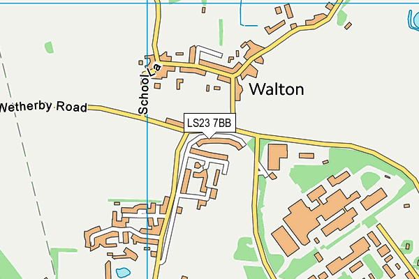 LS23 7BB map - OS VectorMap District (Ordnance Survey)