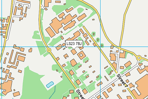 LS23 7BJ map - OS VectorMap District (Ordnance Survey)