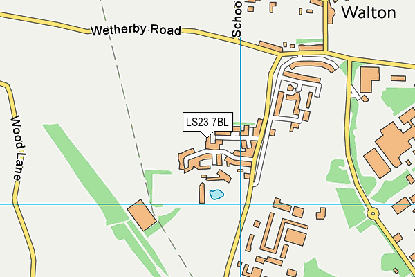 LS23 7BL map - OS VectorMap District (Ordnance Survey)