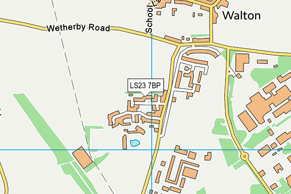 LS23 7BP map - OS VectorMap District (Ordnance Survey)