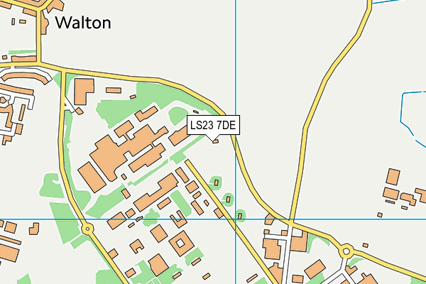 LS23 7DE map - OS VectorMap District (Ordnance Survey)