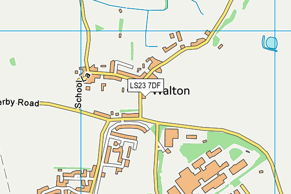 LS23 7DF map - OS VectorMap District (Ordnance Survey)