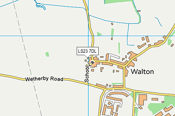 LS23 7DL map - OS VectorMap District (Ordnance Survey)