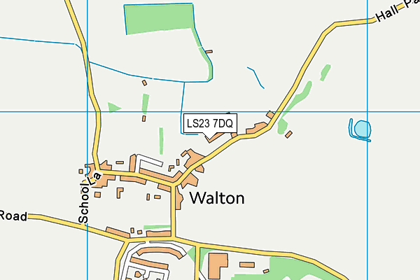 LS23 7DQ map - OS VectorMap District (Ordnance Survey)