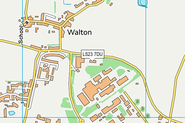 LS23 7DU map - OS VectorMap District (Ordnance Survey)