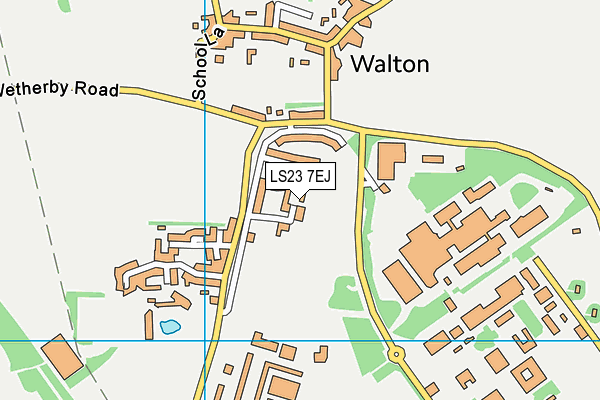 LS23 7EJ map - OS VectorMap District (Ordnance Survey)