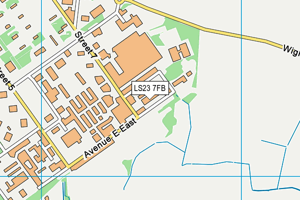 LS23 7FB map - OS VectorMap District (Ordnance Survey)