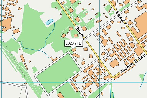 LS23 7FE map - OS VectorMap District (Ordnance Survey)