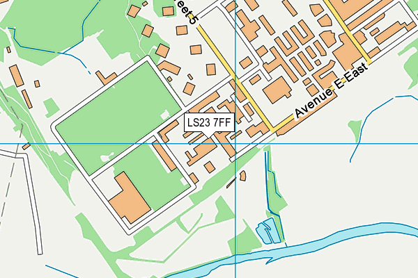 Train Fx map (LS23 7FF) - OS VectorMap District (Ordnance Survey)