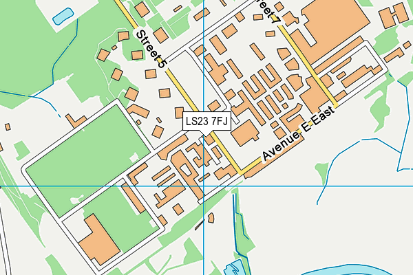 LS23 7FJ map - OS VectorMap District (Ordnance Survey)