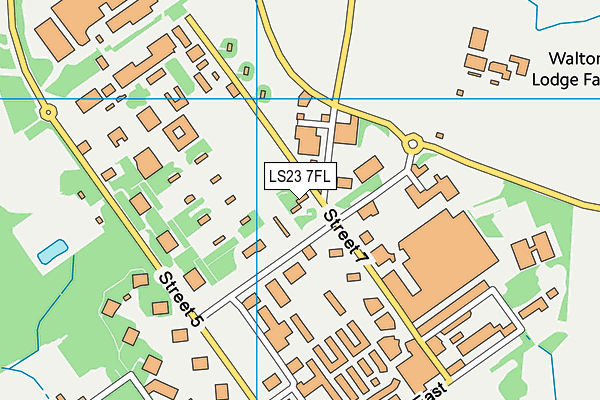 LS23 7FL map - OS VectorMap District (Ordnance Survey)