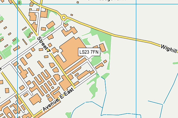 LS23 7FN map - OS VectorMap District (Ordnance Survey)