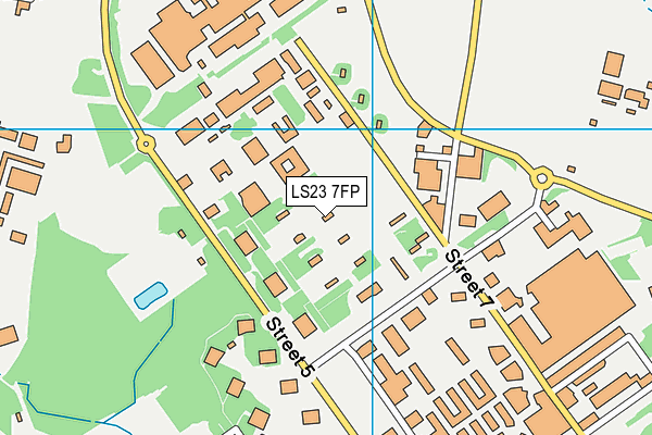 LS23 7FP map - OS VectorMap District (Ordnance Survey)