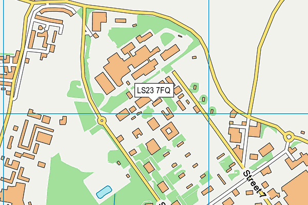 LS23 7FQ map - OS VectorMap District (Ordnance Survey)