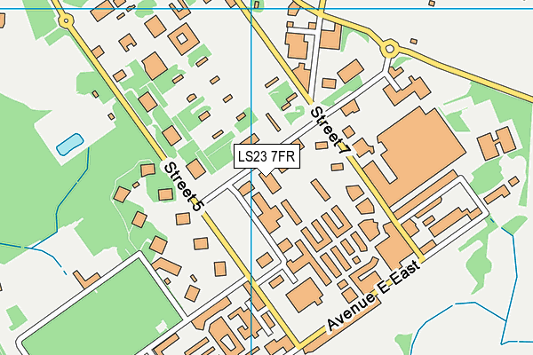 LS23 7FR map - OS VectorMap District (Ordnance Survey)