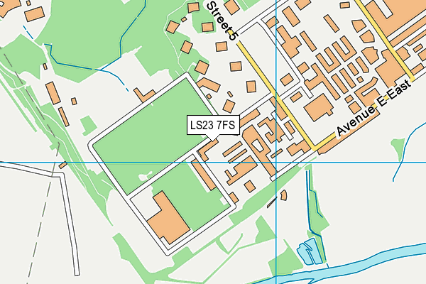 LS23 7FS map - OS VectorMap District (Ordnance Survey)