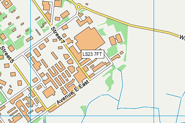 LS23 7FT map - OS VectorMap District (Ordnance Survey)