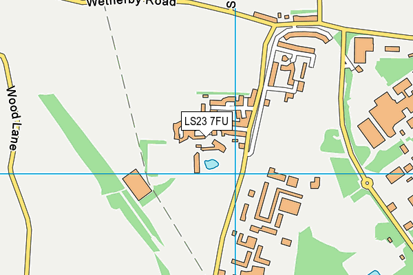 LS23 7FU map - OS VectorMap District (Ordnance Survey)