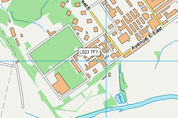 LS23 7FY map - OS VectorMap District (Ordnance Survey)
