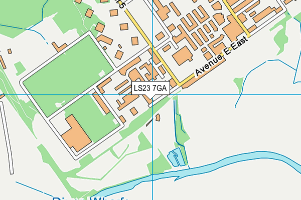 LS23 7GA map - OS VectorMap District (Ordnance Survey)