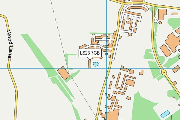 LS23 7GB map - OS VectorMap District (Ordnance Survey)