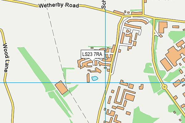 LS23 7RA map - OS VectorMap District (Ordnance Survey)