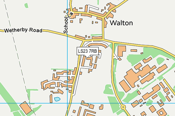 LS23 7RB map - OS VectorMap District (Ordnance Survey)