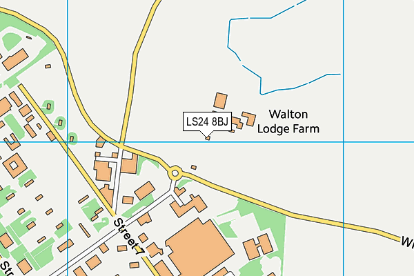 LS24 8BJ map - OS VectorMap District (Ordnance Survey)