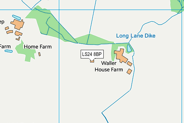 LS24 8BP map - OS VectorMap District (Ordnance Survey)
