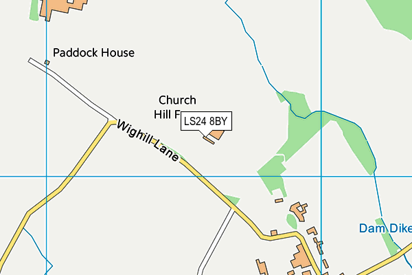 LS24 8BY map - OS VectorMap District (Ordnance Survey)