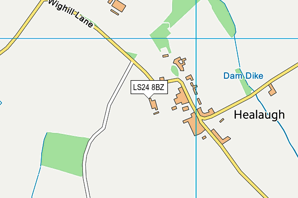 LS24 8BZ map - OS VectorMap District (Ordnance Survey)