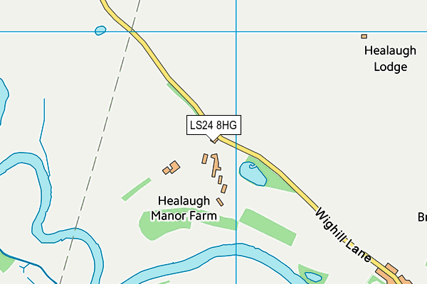 LS24 8HG map - OS VectorMap District (Ordnance Survey)