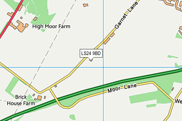 LS24 9BD map - OS VectorMap District (Ordnance Survey)